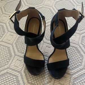 Michael Kors Blue velvet heels